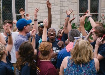 Celebrating as a family, Trinity, Galewood members and community cheer at their Family Reunion Party as they gathered together again as summer winded down.  Photo: Aaron Bean/Aaron Bean Cinema
